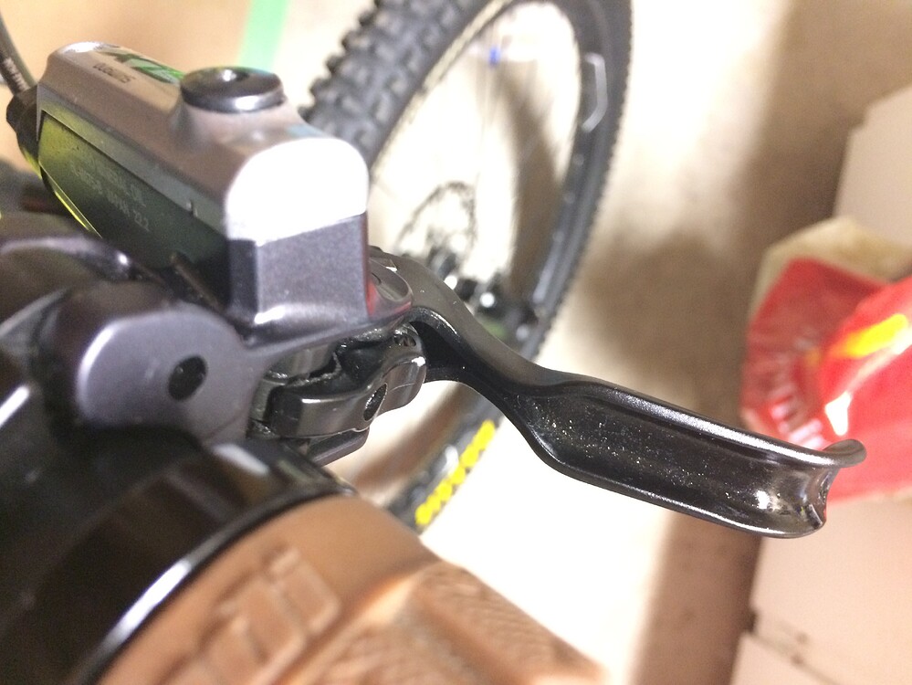 Leaky SLX brake lever Bicycling ECMTB